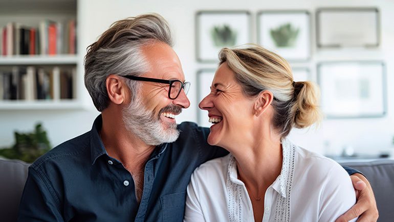 Happy loving couple